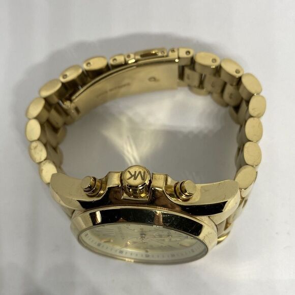 Michael Kors Bradshaw MK5605 Women Gold Stainless Steel Analog Dial Watch UC638 - Picture 8 of 12